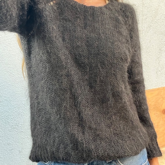 Isabel Marant mohair sweater made in Italy dark brown superkid pullover small xs - Picture 3 of 10